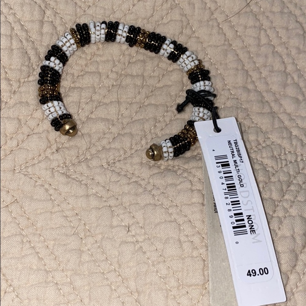 Treasure & Bond Beaded Cuff Bracelet